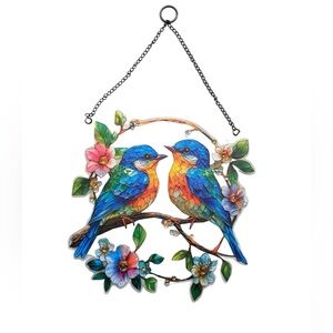 Colorful Bird Suncatcher Wall or Window Hanging